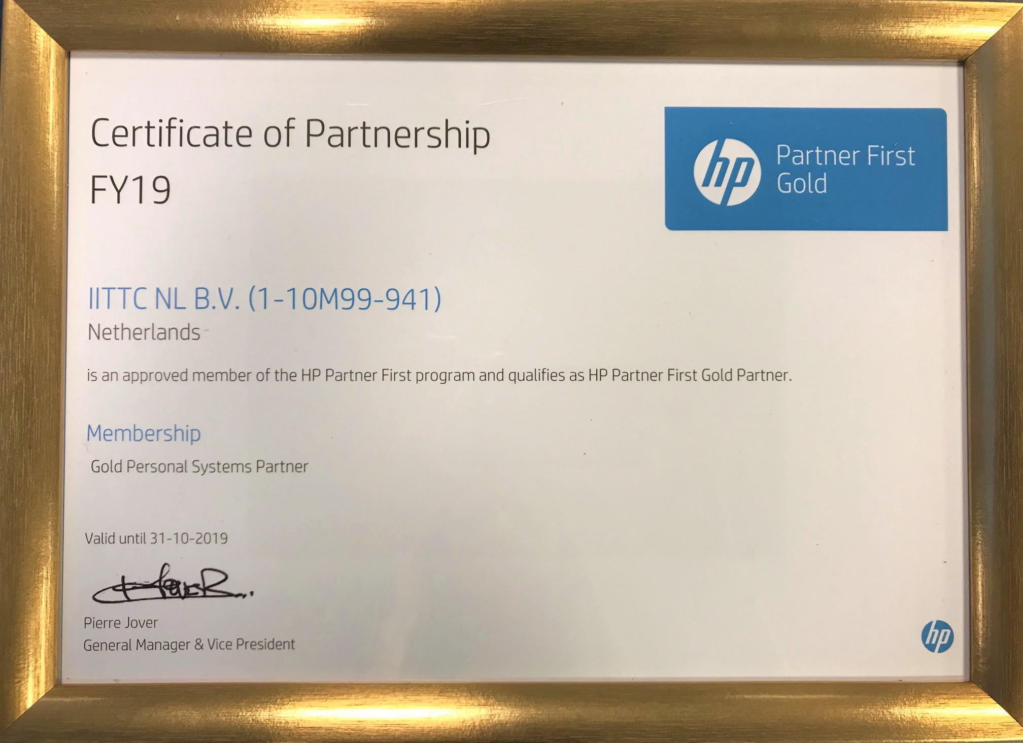 HP Gold Partner!